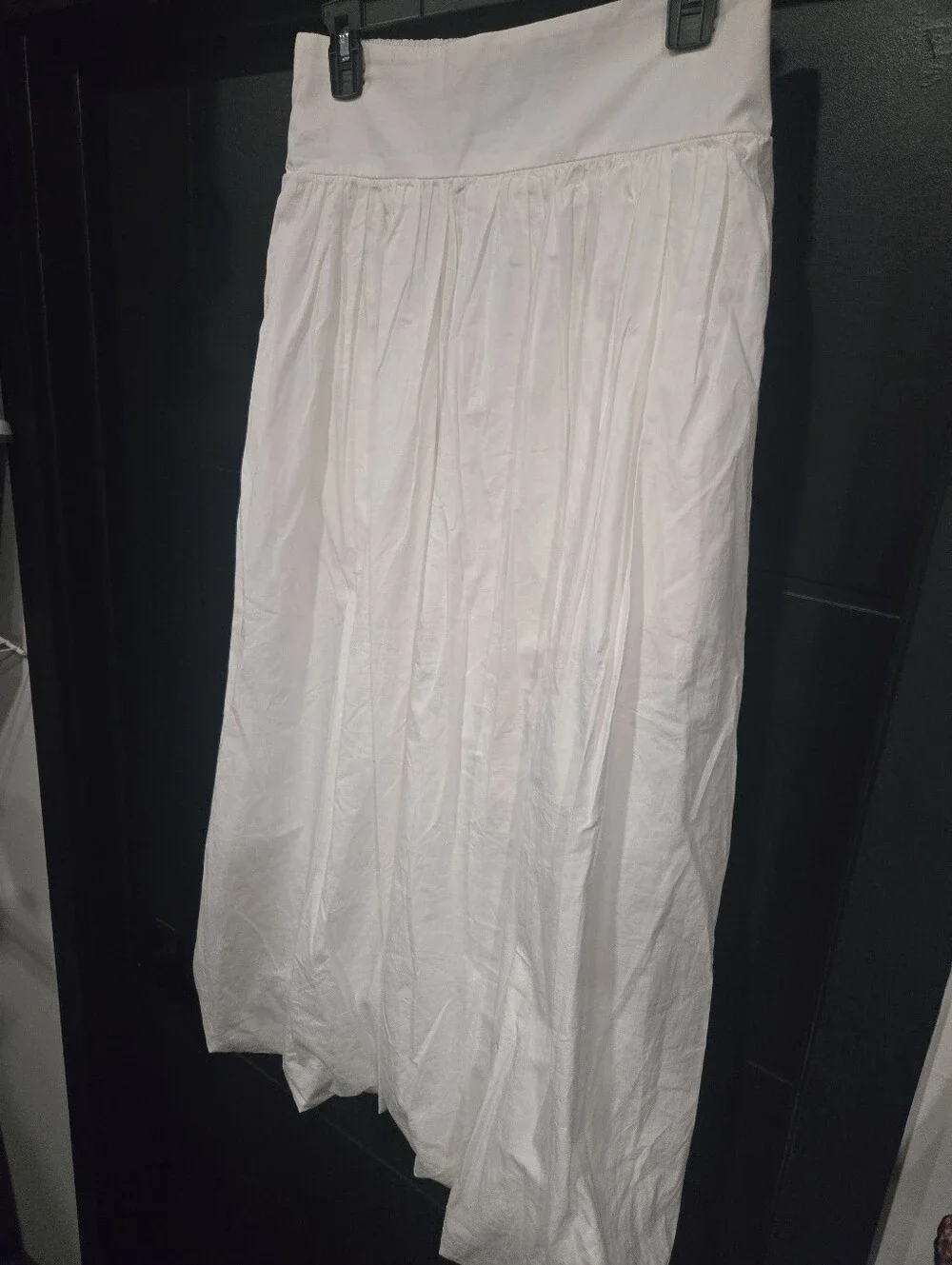 Nwt Free People Balloon Midi Skirt High Rise Medium Nwt White